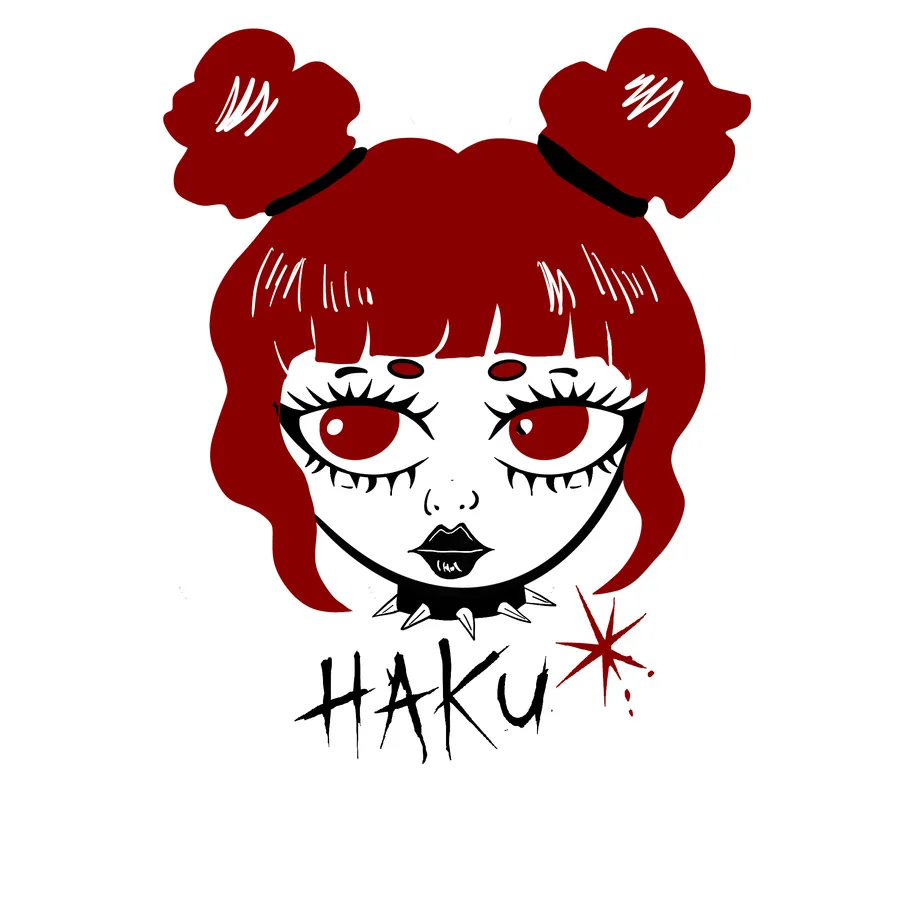 Retrato surrealista de múltiples ojos, por Haku